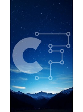 Σετ των 2 Intra Συλλεκτικό Ξύλινο Παζλ Plywood  4mm - Νυχτερινός ουρανός με αστέρια και οροσειρές Σε Ξύλινο Κουτί - Διαστάσεις: 10x10 cm – 25 κομμάτια