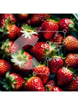 Σετ των 2 Intra Συλλεκτικό Ξύλινο Παζλ Plywood  4mm - Νόστιμο μπολ με φρέσκες ώριμες φράουλες Σε Ξύλινο Κουτί - Διαστάσεις: 10x10 cm – 25 κομμάτια