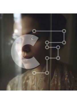 Intra Συλλεκτικό Ξύλινο Παζλ Plywood  4mm - Όμορφη εικόνα μιας γυναίκας με λευκό φόρεμα με πέπλο που κοιτάζει έξω από το παράθυρο Σε Ξύλινο Κουτί - Διαστάσεις Puzzle: 10x10 cm – 25 κομμάτια