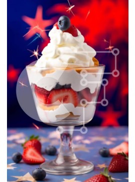 Σετ των 2 Intra Συλλεκτικό Ξύλινο Παζλ Plywood  4mm - Εορταστικό μπολ με σαντιγί και μούρα Σε Ξύλινο Κουτί - Διαστάσεις: 10x10 cm – 25 κομμάτια