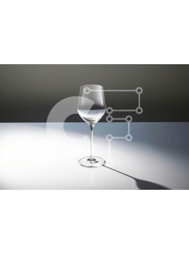 Σετ των 2 Intra Συλλεκτικό Ξύλινο Παζλ Plywood  4mm - Εκπληκτική εικόνα ενός καθαρού ποτηριού κρασιού σε ένα λευκό τραπέζι Σε Ξύλινο Κουτί - Διαστάσεις: 10x10 cm – 25 κομμάτια