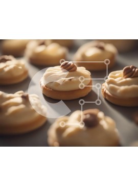 Σετ των 2 Intra Συλλεκτικό Ξύλινο Παζλ Plywood  4mm - Διάφορα γλυκά με πάγο με κρέμα τυριού Σε Ξύλινο Κουτί - Διαστάσεις: 10x10 cm – 25 κομμάτια