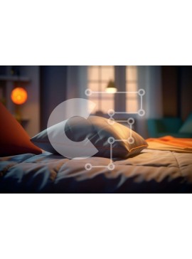 Intra Συλλεκτικό Ξύλινο Παζλ Plywood  4mm - Cozy Night in the City - Υπνοδωμάτιο με θέα στην Πόλη Σε Ξύλινο Κουτί - Διαστάσεις Puzzle: 10x10 cm – 25 κομμάτια