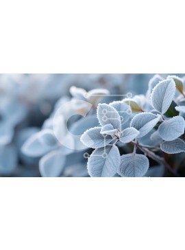 Intra Συλλεκτικό Ξύλινο Παζλ Plywood  4mm - Κοντινή όψη ενός φυτού με λευκό παγετό Σε Ξύλινο Κουτί - Διαστάσεις: 10x10 cm – 25 κομμάτια