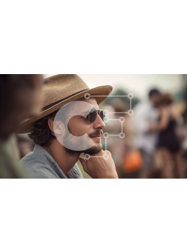 Intra Συλλεκτικό Ξύλινο Παζλ Plywood  4mm - Δωρεάν φωτογραφία του μοντέρνου ατόμου που απολαμβάνει το φεστιβάλ μουσικής Σε Ξύλινο Κουτί - Διαστάσεις Puzzle: 10x10 cm – 25 κομμάτια