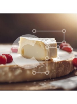 Σετ των 2 Intra Συλλεκτικό Ξύλινο Παζλ Plywood  4mm - Τυρί με τα βακκίνια σε μια ξύλινη σανίδα Σε Ξύλινο Κουτί - Διαστάσεις: 10x10 cm – 25 κομμάτια