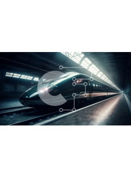 Intra Συλλεκτικό Ξύλινο Παζλ Plywood  4mm - Τρένο υψηλής ταχύτητας στη σήραγγα - Γρήγορη και αποτελεσματική μεταφορά Σε Ξύλινο Κουτί - Διαστάσεις Puzzle: 10x10 cm – 25 κομμάτια