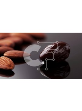 Σετ των 2 Intra Συλλεκτικό Ξύλινο Παζλ Plywood  4mm - Στο τραπέζι με αμύγδαλο και ξηρούς καρπούς με επικάλυψη σοκολάτας Σε Ξύλινο Κουτί - Διαστάσεις: 10x10 cm – 25 κομμάτια