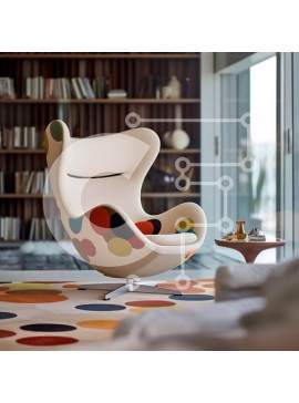 Intra Συλλεκτικό Ξύλινο Παζλ Plywood  4mm - Κομψό σαλόνι με μοναδικά έπιπλα και διακόσμηση Σε Ξύλινο Κουτί - Διαστάσεις Puzzle: 10x10 cm – 25 κομμάτια