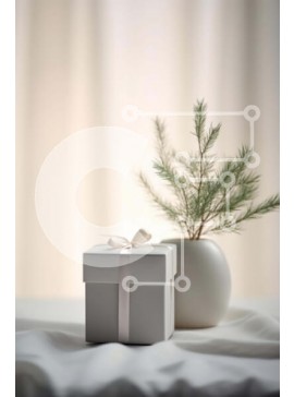 Intra Συλλεκτικό Ξύλινο Παζλ Plywood  4mm - Ζεστό και χαρούμενο κουτί δώρου με διακοσμητικό πεύκο Σε Ξύλινο Κουτί - Διαστάσεις Puzzle: 10x10 cm – 25 κομμάτια