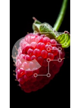 Intra Συλλεκτικό Ξύλινο Παζλ Plywood  4mm - Κοντινό πλάνο ενός ώριμου βατόμουρου σε σκοτεινό φόντο Σε Ξύλινο Κουτί - Διαστάσεις: 10x10 cm – 25 κομμάτια