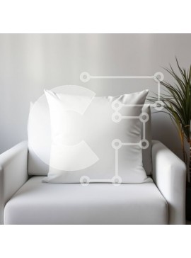 Intra Συλλεκτικό Ξύλινο Παζλ Plywood  4mm - Λευκό μαξιλάρι σε λευκή καρέκλα με παράθυρο με φυτό σε γλάστρα Σε Ξύλινο Κουτί - Διαστάσεις Puzzle: 10x10 cm – 25 κομμάτια