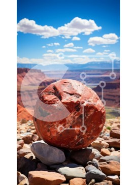 Σετ των 2 Intra Συλλεκτικό Ξύλινο Παζλ Plywood  4mm - Εκπληκτική εικόνα του σχηματισμού κόκκινου βράχου μέσα στο τοπίο της ερήμου Σε Ξύλινο Κουτί - Διαστάσεις: 10x10 cm – 25 κομμάτια