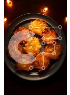 Σετ των 2 Intra Συλλεκτικό Ξύλινο Παζλ Plywood  4mm - Λαχταριστές τηγανητές πατάτες με γαρνιτούρα Σε Ξύλινο Κουτί - Διαστάσεις: 10x10 cm – 25 κομμάτια