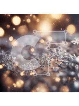 Intra Συλλεκτικό Ξύλινο Παζλ Plywood  4mm - Κοντινό πλάνο νιφάδων χιονιού σε διάφορα σχήματα και μεγέθη Σε Ξύλινο Κουτί - Διαστάσεις Puzzle: 10x10 cm – 25 κομμάτια