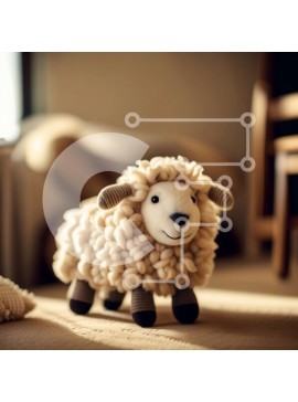 Intra Συλλεκτικό Ξύλινο Παζλ Plywood  4mm - Αξιολάτρευτη εικόνα ενός παιχνιδιού με γεμιστά ζώα σε ένα ξύλινο πάτωμα Σε Ξύλινο Κουτί - Διαστάσεις Puzzle: 10x10 cm – 25 κομμάτια