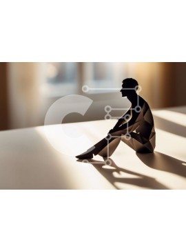 Intra Συλλεκτικό Ξύλινο Παζλ Plywood  4mm - Σοβαρός επιχειρηματίας που κάθεται στην καρέκλα με τα χέρια σταυρωμένα Σε Ξύλινο Κουτί - Διαστάσεις Puzzle: 10x10 cm – 25 κομμάτια