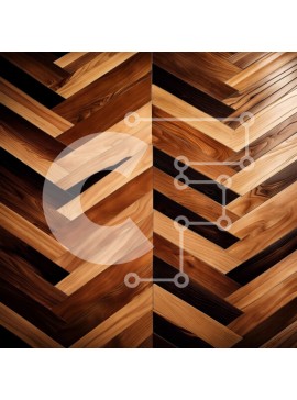 Intra Συλλεκτικό Ξύλινο Παζλ Plywood  4mm - Όμορφη κινηματογράφηση σε πρώτο πλάνο ενός καλοδιατηρημένου ξύλινου δαπέδου με μοτίβο ψαροκόκαλου Σε Ξύλινο Κουτί - Διαστάσεις Puzzle: 10x10 cm – 25 κομμάτια