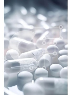 Intra Συλλεκτικό Ξύλινο Παζλ Plywood  4mm - Σωρός από λευκά χάπια και κάψουλες σε ένα τραπέζι Σε Ξύλινο Κουτί - Διαστάσεις Puzzle: 10x10 cm – 25 κομμάτια