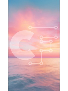 Σετ των 2 Intra Συλλεκτικό Ξύλινο Παζλ Plywood  4mm - Εκπληκτικό ηλιοβασίλεμα πάνω από τον ήρεμο ωκεανό με πολύχρωμο ουρανό Σε Ξύλινο Κουτί - Διαστάσεις: 10x10 cm – 25 κομμάτια