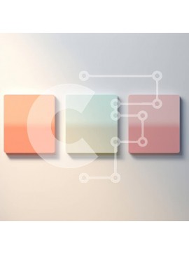 Intra Συλλεκτικό Ξύλινο Παζλ Plywood  4mm - Ζωντανά χρωματιστά τετράγωνα σε λευκό τοίχο - αφηρημένη τέχνη Σε Ξύλινο Κουτί - Διαστάσεις Puzzle: 10x10 cm – 25 κομμάτια