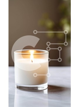 Intra Συλλεκτικό Ξύλινο Παζλ Plywood  4mm - Κομψό κερί σε μαρμάρινο τραπέζι Σε Ξύλινο Κουτί - Διαστάσεις Puzzle: 10x10 cm – 25 κομμάτια