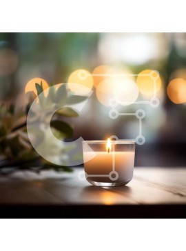 Intra Συλλεκτικό Ξύλινο Παζλ Plywood  4mm - Κερί περιβάλλοντος σε ξύλινο τραπέζι με φυσικό περιβάλλον Σε Ξύλινο Κουτί - Διαστάσεις Puzzle: 10x10 cm – 25 κομμάτια