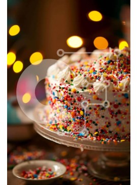 Σετ των 2 Intra Συλλεκτικό Ξύλινο Παζλ Plywood  4mm - Πολύχρωμο κέικ ψεκασμού σε γυάλινο πιάτο Σε Ξύλινο Κουτί - Διαστάσεις: 10x10 cm – 25 κομμάτια