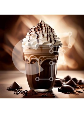 Σετ των 2 Intra Συλλεκτικό Ξύλινο Παζλ Plywood  4mm - Αφεθείτε στο τέλειο μιλκσέικ σοκολάτας με σαντιγί και τσιπς σοκολάτας Σε Ξύλινο Κουτί - Διαστάσεις: 10x10 cm – 25 κομμάτια