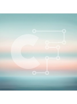 Intra Συλλεκτικό Ξύλινο Παζλ Plywood  4mm - Γαλήνια εικόνα του ήρεμου νερού με γραμμή ορίζοντα Σε Ξύλινο Κουτί - Διαστάσεις: 10x10 cm – 25 κομμάτια