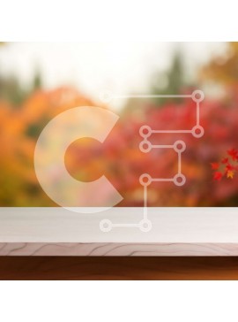 Intra Συλλεκτικό Ξύλινο Παζλ Plywood  4mm - Φθινοπωρινά φύλλα σφενδάμου σε ξύλινο τραπέζι Σε Ξύλινο Κουτί - Διαστάσεις: 10x10 cm – 25 κομμάτια