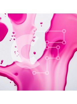 Intra Συλλεκτικό Ξύλινο Παζλ Plywood  4mm - Εκπληκτική κινηματογράφηση σε πρώτο πλάνο του Splash of Pink Liquid σε λευκή επιφάνεια Σε Ξύλινο Κουτί - Διαστάσεις Puzzle: 10x10 cm – 25 κομμάτια