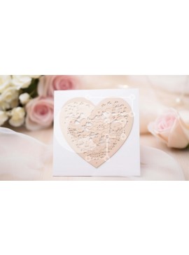 Σετ των 2 Intra Συλλεκτικό Ξύλινο Παζλ Plywood  4mm - Κάρτα σε σχήμα καρδιάς σε floral διάταξη Σε Ξύλινο Κουτί - Διαστάσεις: 10x10 cm – 25 κομμάτια