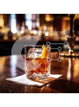 Σετ των 2 Intra Συλλεκτικό Ξύλινο Παζλ Plywood  4mm - Νόστιμη συνταγή κοκτέιλ με ξινό ουίσκι | Φωτογραφία Αρχείου Σε Ξύλινο Κουτί - Διαστάσεις: 10x10 cm – 25 κομμάτια