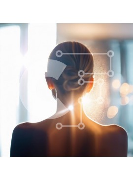 Σετ των 2 Intra Συλλεκτικό Ξύλινο Παζλ Plywood  4mm - Γυναίκα που στέκεται μπροστά από ένα ανοιχτό παράθυρο με μαλλιά λαγουδάκι Σε Ξύλινο Κουτί - Διαστάσεις: 10x10 cm – 25 κομμάτια