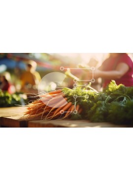 Σετ των 2 Intra Συλλεκτικό Ξύλινο Παζλ Plywood  4mm - Σωρός από καρότα σε ξύλινο τραπέζι Σε Ξύλινο Κουτί - Διαστάσεις: 10x10 cm – 25 κομμάτια