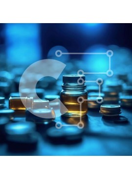 Intra Συλλεκτικό Ξύλινο Παζλ Plywood  4mm - Φαρμακευτικά μπουκάλια και καπάκια διάσπαρτα στο έδαφος Σε Ξύλινο Κουτί - Διαστάσεις Puzzle: 10x10 cm – 25 κομμάτια