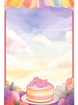 Σετ των 2 Intra Συλλεκτικό Ξύλινο Παζλ Plywood  4mm - Ροζ κέικ με διάφορα φρούτα δίπλα στο παράθυρο Σε Ξύλινο Κουτί - Διαστάσεις: 10x10 cm – 25 κομμάτια