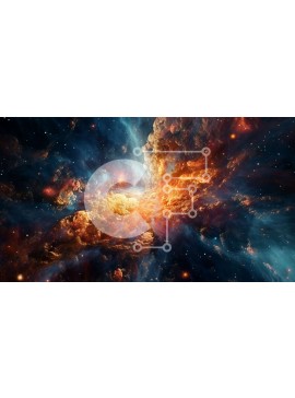 Intra Συλλεκτικό Ξύλινο Παζλ Plywood  4mm - Εκπληκτική εικόνα ενός νεφελώματος, ένα θέαμα αερίου και σκόνης στο διάστημα Σε Ξύλινο Κουτί - Διαστάσεις: 10x10 cm – 25 κομμάτια