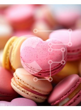 Σετ των 2 Intra Συλλεκτικό Ξύλινο Παζλ Plywood  4mm - Αμυγδαλωτά σε σχήμα καρδιάς για την ημέρα του Αγίου Βαλεντίνου Σε Ξύλινο Κουτί - Διαστάσεις: 10x10 cm – 25 κομμάτια