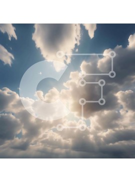 Intra Συλλεκτικό Ξύλινο Παζλ Plywood  4mm - Συννεφιασμένος ουρανός με έντονο φως του ήλιου Σε Ξύλινο Κουτί - Διαστάσεις Puzzle: 10x10 cm – 25 κομμάτια