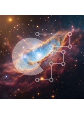 Intra Συλλεκτικό Ξύλινο Παζλ Plywood  4mm - Νεφέλωμα δακτυλίου στον αστερισμό του Σκορπιού Σε Ξύλινο Κουτί - Διαστάσεις Puzzle: 10x10 cm – 25 κομμάτια