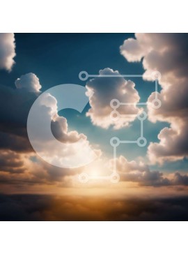 Intra Συλλεκτικό Ξύλινο Παζλ Plywood  4mm - Δονούμενο ηλιοβασίλεμα πίσω από τον συννεφιασμένο ουρανό Σε Ξύλινο Κουτί - Διαστάσεις Puzzle: 10x10 cm – 25 κομμάτια