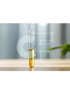 Intra Συλλεκτικό Ξύλινο Παζλ Plywood  4mm - Δοκιμαστικός σωλήνας με πορτοκαλί υγρό στο τραπέζι Σε Ξύλινο Κουτί - Διαστάσεις Puzzle: 10x10 cm – 25 κομμάτια