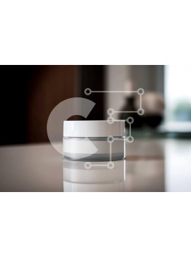 Intra Συλλεκτικό Ξύλινο Παζλ Plywood  4mm - Κομψή εσωτερική διακόσμηση με λευκό κεραμικό βάζο και θέα στην πόλη στο ηλιοβασίλεμα Σε Ξύλινο Κουτί - Διαστάσεις Puzzle: 10x10 cm – 25 κομμάτια