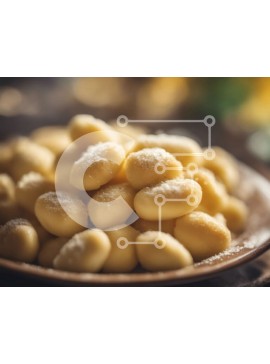 Σετ των 2 Intra Συλλεκτικό Ξύλινο Παζλ Plywood  4mm - Μπολ με μικρές λευκές μπάλες σε ένα ξύλινο τραπέζι Σε Ξύλινο Κουτί - Διαστάσεις: 10x10 cm – 25 κομμάτια