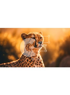 Intra Συλλεκτικό Ξύλινο Παζλ Plywood  4mm - Τσιτάχ στέκεται στο βάθος Σε Ξύλινο Κουτί - Διαστάσεις: 10x10 cm – 25 κομμάτια