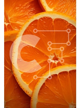 Σετ των 2 Intra Συλλεκτικό Ξύλινο Παζλ Plywood  4mm - Κοντινό πλάνο φέτες πορτοκαλιού Σε Ξύλινο Κουτί - Διαστάσεις: 10x10 cm – 25 κομμάτια