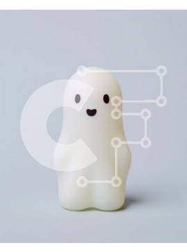 Intra Συλλεκτικό Ξύλινο Παζλ Plywood  4mm - Λάμπα σε σχήμα φαντάσματος στην άμμο Σε Ξύλινο Κουτί - Διαστάσεις Puzzle: 10x10 cm – 25 κομμάτια