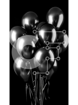 Intra Συλλεκτικό Ξύλινο Παζλ Plywood  4mm - Όμορφη εικόνα με μαύρα μπαλόνια που επιπλέουν στον αέρα Σε Ξύλινο Κουτί - Διαστάσεις Puzzle: 10x10 cm – 25 κομμάτια